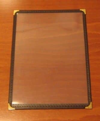 תפריט A5 בודד