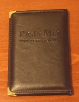 תפריט A5 דמוי מעור